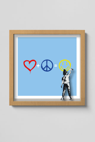 Love Peace Smile (Stencil)