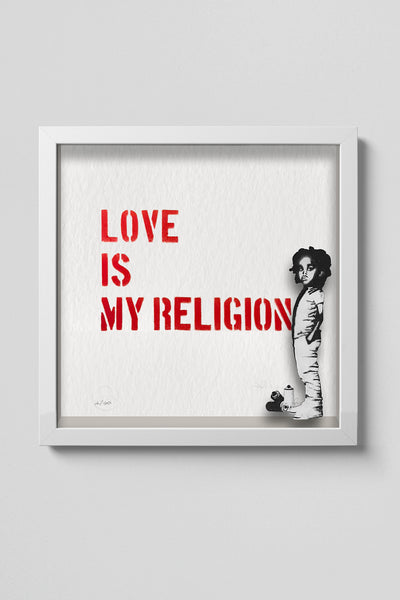 Love is my religion (Stencil Art / Spray Painting)
