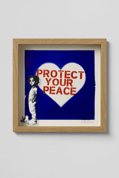 Protect your peace (Stencil Art / Spray Painting)