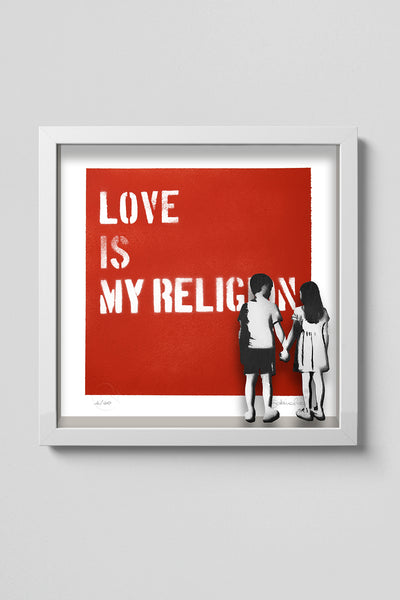 Love is my religion (Stencil Art / Spray Painting)