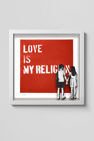 Love is my religion (Stencil Art / Spray Painting)