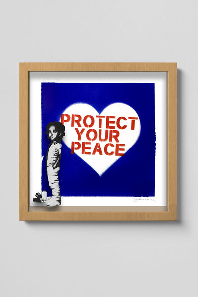 Protect your peace (Stencil Art / Spray Painting)