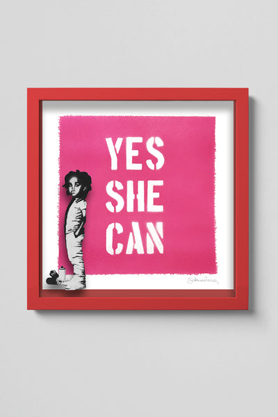Yes She Can (Stencil Art / Spray Painting)