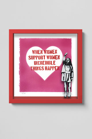 Women support Women (Stencil Art / Spray Painting)