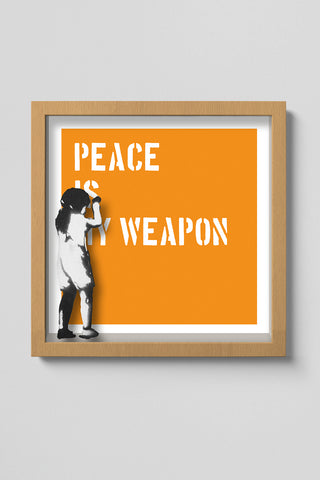 Peace is my weapon (Stencil)